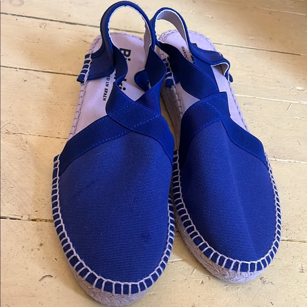 Blue Espadrille Sandals